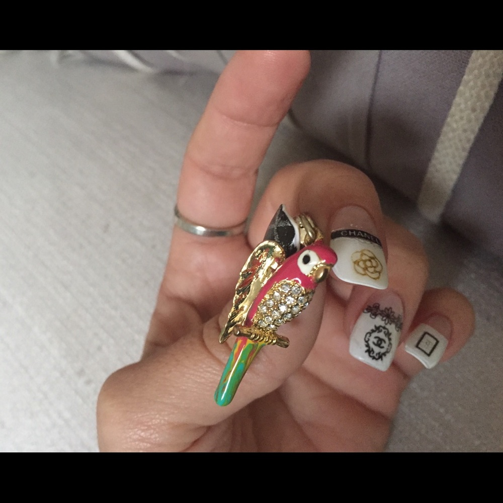 Juicy Couture Pave Parrot Bracelet Charm